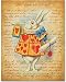 White Rabbit - 11x14 Unframed Alice in Wonderland Print - Great Gift for Lewis Carroll Fans and Nursery and Children's Room Decor Under $15