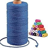 cordon azul El hilo de macramé se puede utilizar para elaborar adornos bohemios como atrapasueños, tapices, plantas de encaje, perchas, tapices de macramé, cortinas de macramé y manteles de macramé.