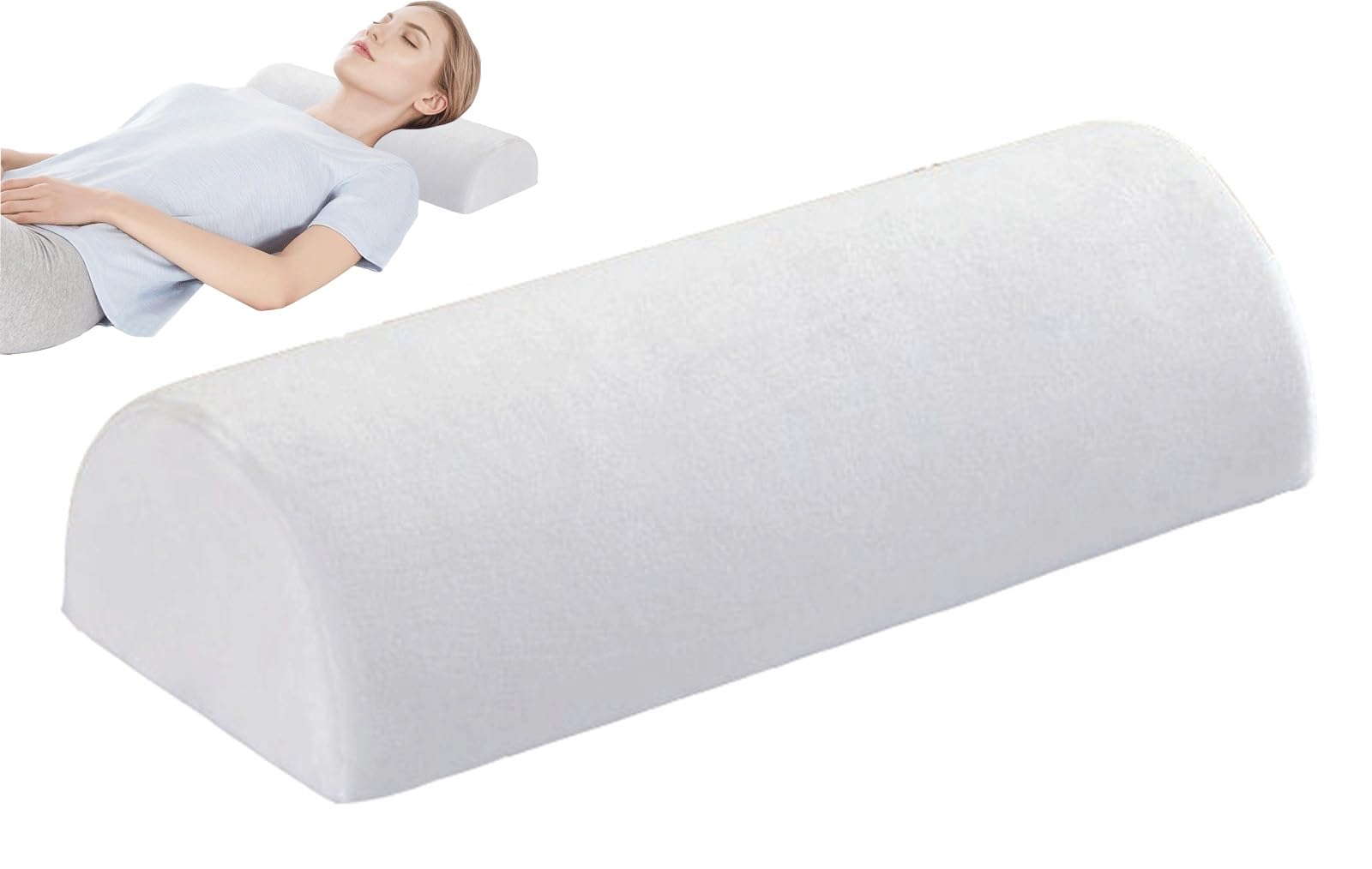 Coussin Demi-lune Mémoire De Forme - Pour Jambes, Dos, Cou - Après Chirurgie, Repos