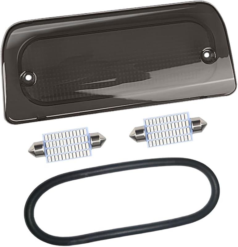 Luz de freio elevada RAVSOFT com lente fumê e junta para Chevy S10, GMC Sonoma e Isuzu Hombre – Cabine Estendida