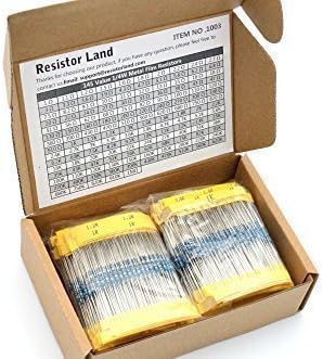Resistor Land - 1450pcs 1/4W 145 Value Resistor Assortment Kit for Prototyping