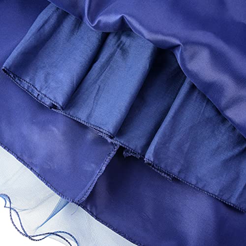 Jerrisapparel Little Girls' Sequin Mesh Flower Ball Gown Party Dress Tulle Prom (3T, Navy Blue) #TOP7