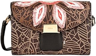 AMAZZONE Borsa tracollina a cilindro con patta M in pelle TONI 869461