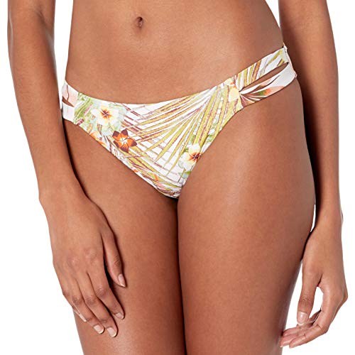 Roxy Junior's Printed Beach Classics Reg Bikini Bottom, Bright White HERBIER S, XS