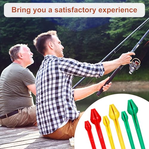 6Pcs Fish Hook Remover Tool, Plastic Snelled Design Fishing Hook Remover, Portable Saltwater Freshwater Unhook Extractor Tool Gear Accessories for Anglers - Thumbnail 4