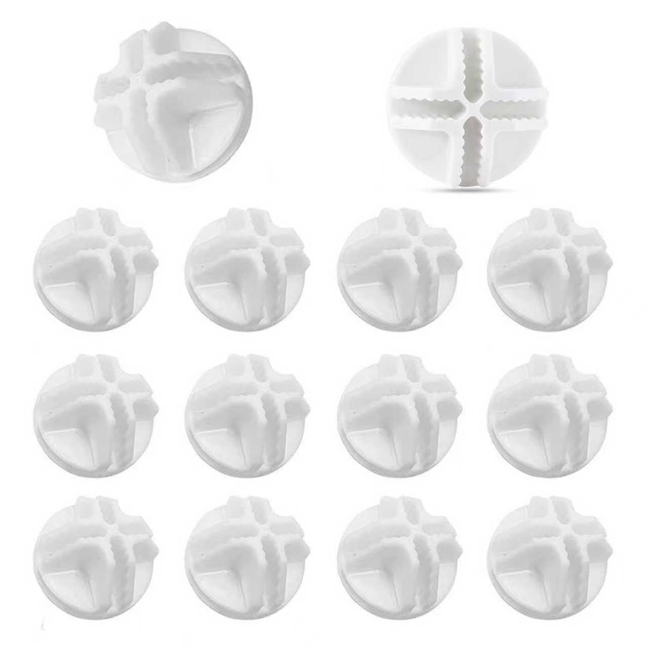 30Pcs Wire Cube Connectors Plastic Grid Cube Organizer Connector for Modular Closet Storage Organizer (White)