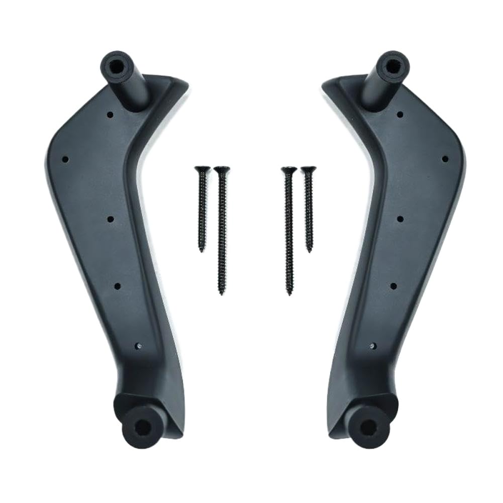 Jcdvfmqhn 1 Pair 适用于嘉年华 2011-2020 款的黑色内门拉手，手动电动车窗驾驶员侧。(1 Pair)