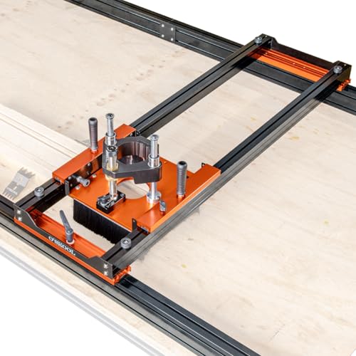 O'SKOOL Slab Flattening Router Sled 3-Axis Gantry Jig with 3.5' Router Lift for Flattening live edge slabs, table tops, river tables, cutting boards and workbenches, RTA012