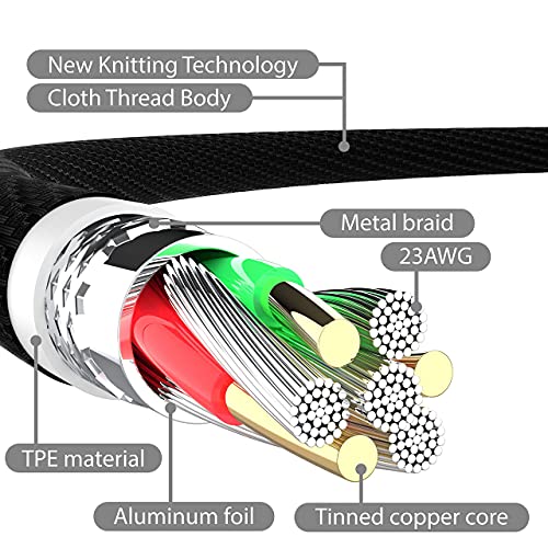 Tt&C Short Iphone Lightning Cable 1Ft Charger Sync And Charging Data Cord Compatible With Iphone 14/14 Pro/ 14 Pro Max/ 13/13 Pro/ 12/11/ Xs/Xs Max/Xr/X/8/8 Plus/7/6S/5C/5S/Ipad Pro Black 4Pack #TOP4