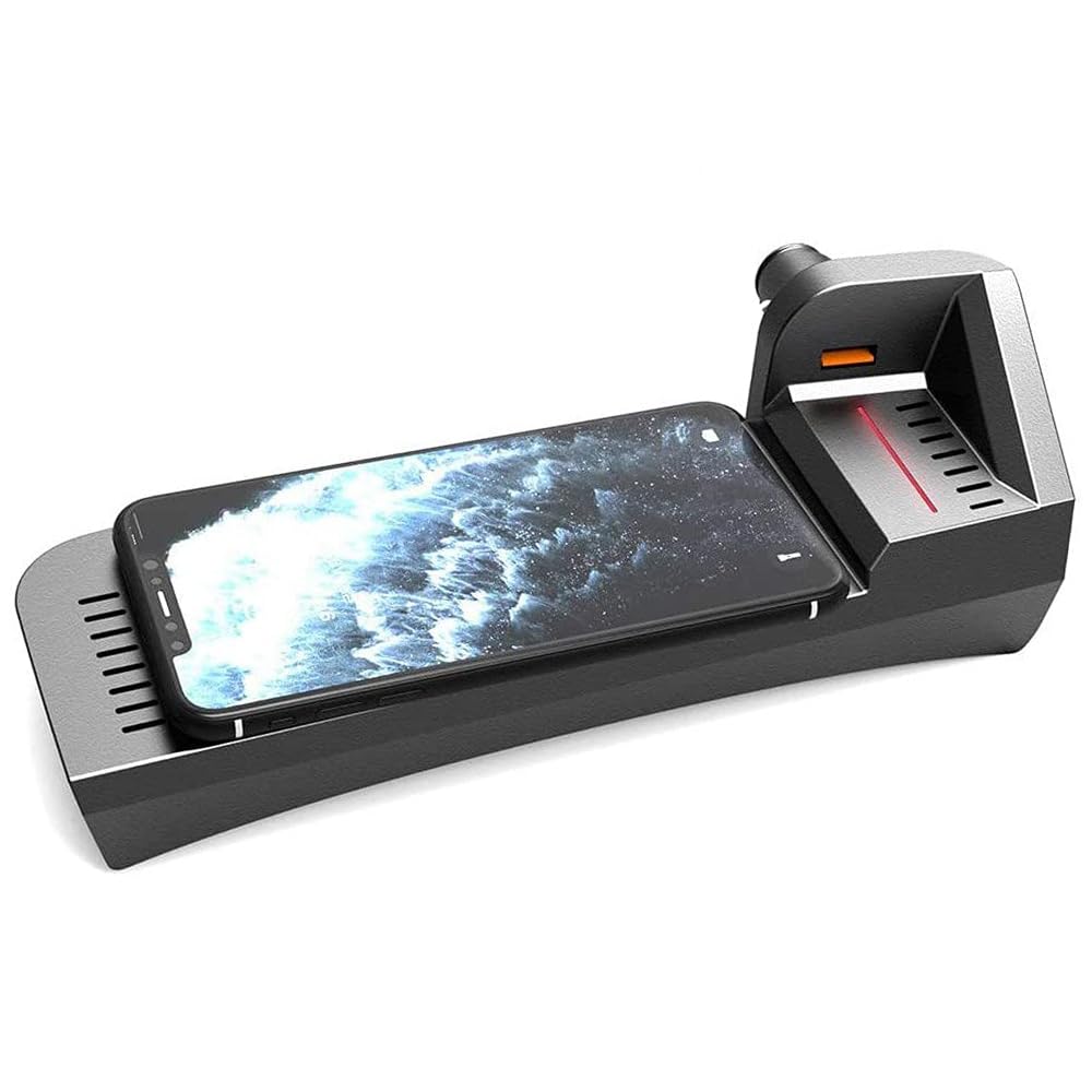 Cargador Inalámbrico Coche Auto Compatible con Audi A3 S3 2014-2020 Consola Central Panel, 15W Qi Carga Rápida Auto Teléfono Cargador con QC3.0 USB Puerto para iPhone 12/11 Galax S20/S10