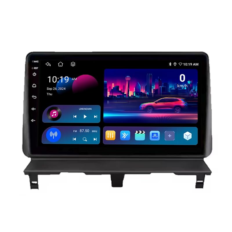 JianJz Estéreo para Coche Android con Pantalla táctil de 9 Pulgadas para Peugeot Partner Origin 1 2008-2011 Plug and Play Doble DIN navegación GPS Control Multimedia en el Volante