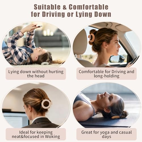 Pinzas planas para cabello, pack de 6, mate antideslizante miniatura 5