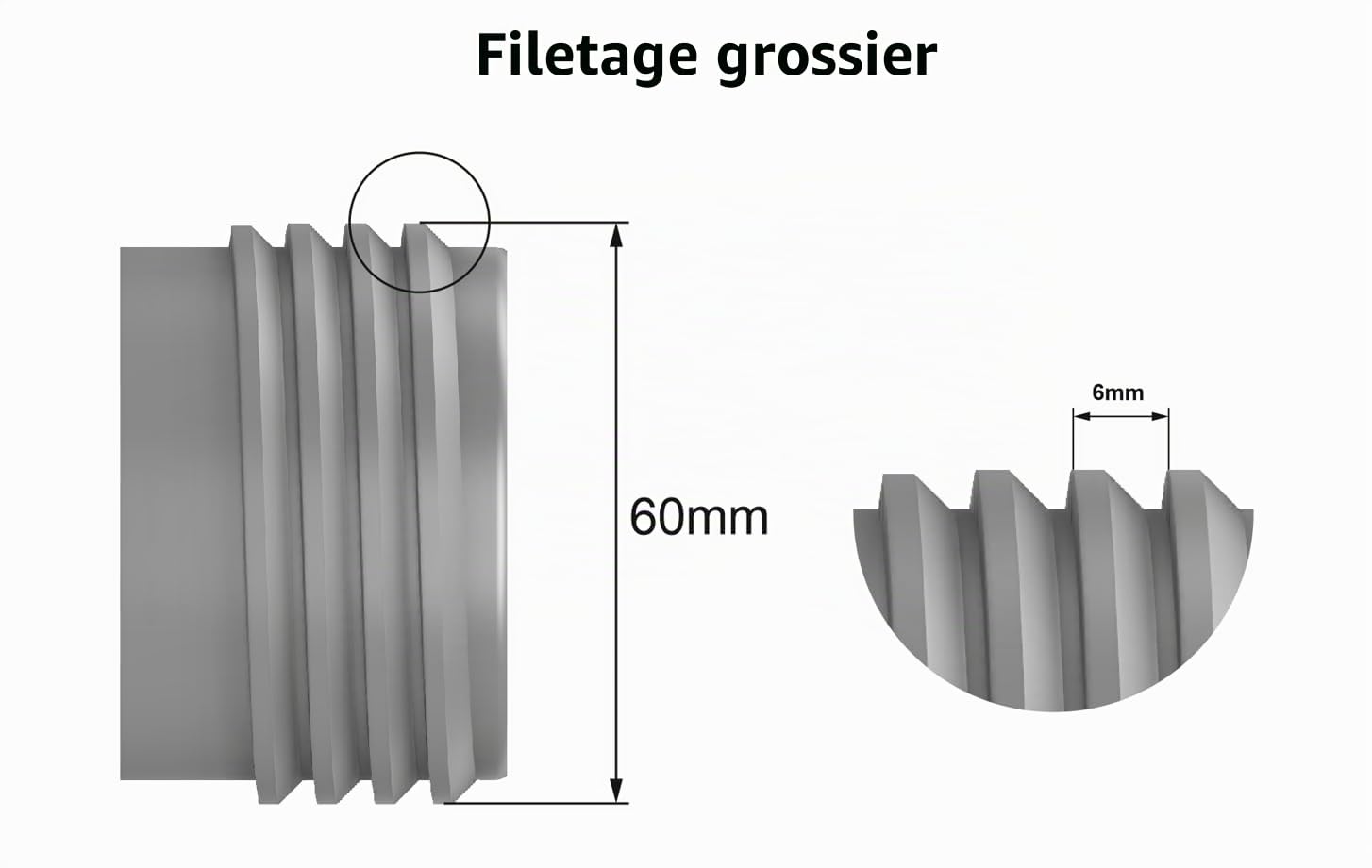WAFA Adaptateur de remplissage d'eau 5 G pour camping-car, gros fils, Knaus, Weinsberg, Bürstner, etc.