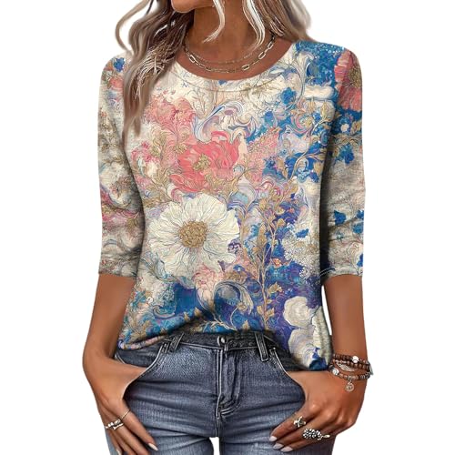 Womens Tops Dressy Casual Blair Catalog Womens Clothing Cute Flower Shirts Blusas Casuales De Mujer Bonitas Carrie Bradshaw Inspired Tops Loose Fit Dressy Tunic Blouses to Wear Legging c Pink,M