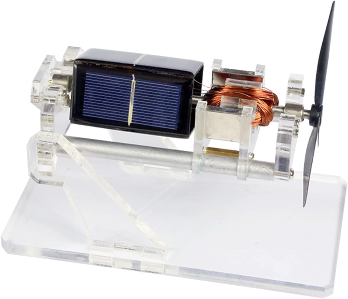 CcacHe Solar Magnetic Levitation Model Levitating Mendocino Motor Physics Education Model (Double Fan Blade)