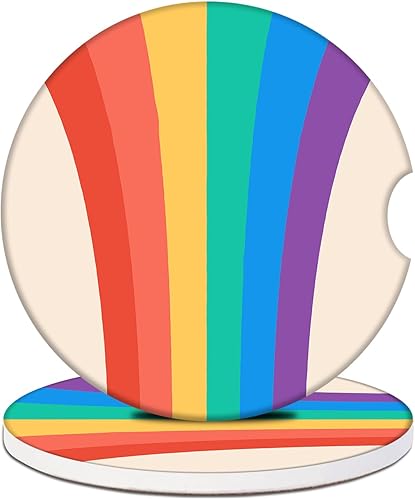 Miniatura 20 de Portavasos de automóvil – Posavasos de cerámica absorbente con diseño de mariposa y luna, portavasos para bebidas, accesorios interiores de Mariposa