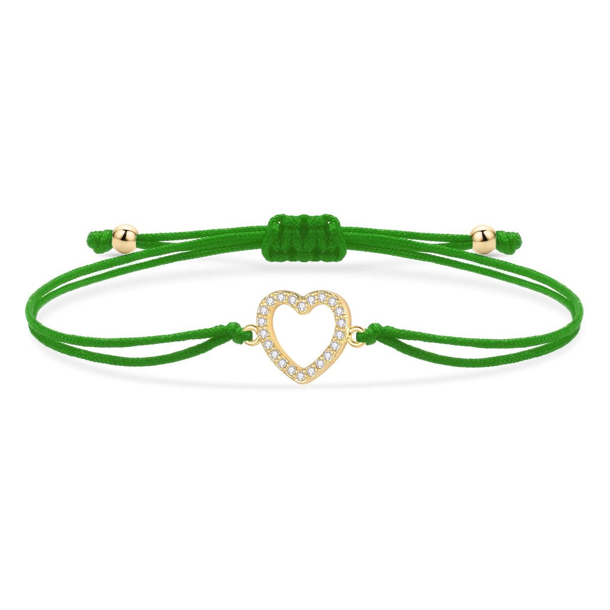 gioielli Nuovo 2025 CZ Ottone Amore Cuore Bracciale con ciondoli Amante delle donne Regalo Placcato in oro Cubic Zirconia Zircone Rosso Stringa con per te Gioielli Accessori Creativi