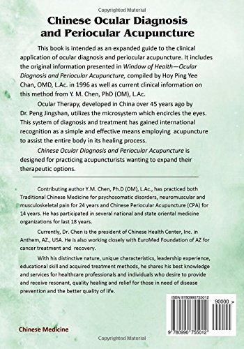 Chinese Ocular Diagnosis and Periocular Acupuncture