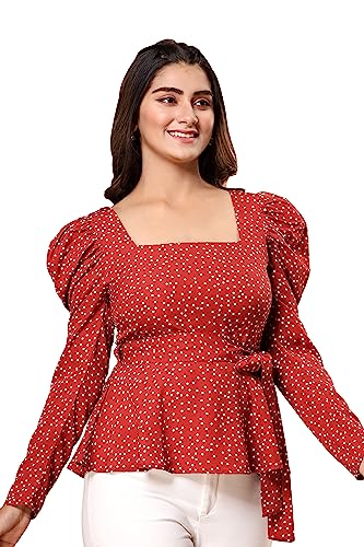 Image of Fab Star Casual Printed Women Pink Top