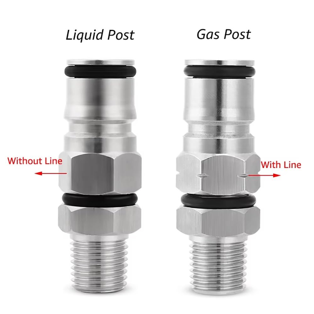 19/32'' Ball Lock Post Adapter – Edelstahl-/Flüssigkeitsfass-Anschluss for Heimbrauen(Liquid ball lock)