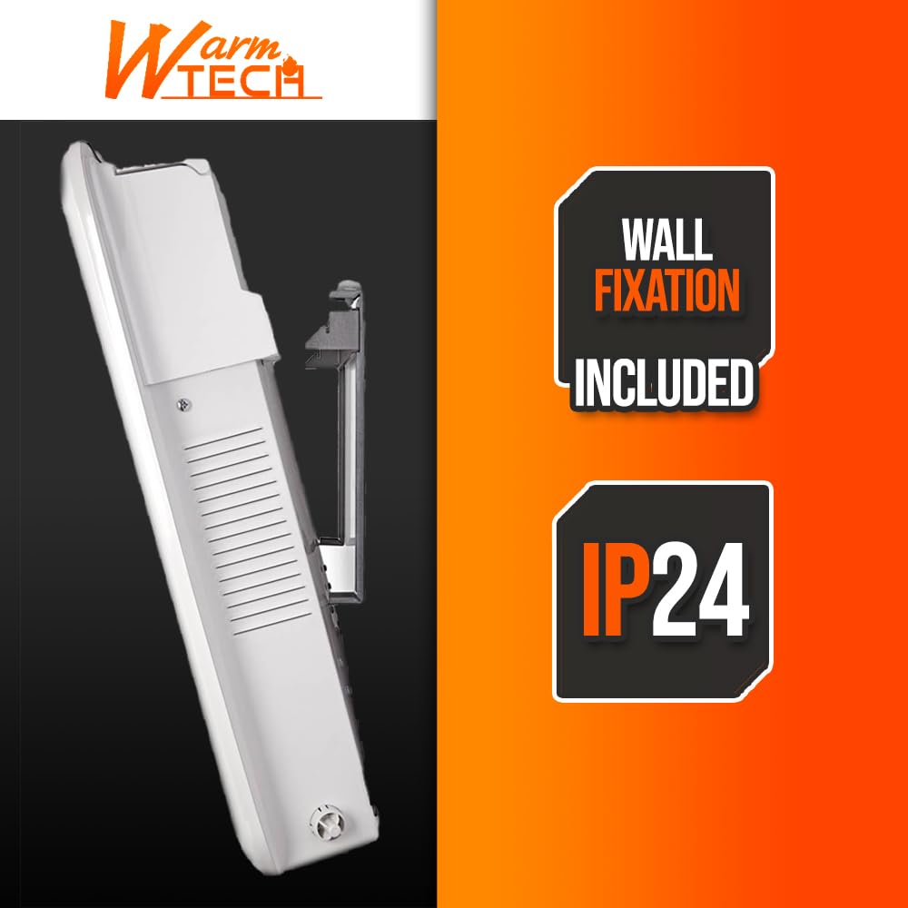 Chauffage mural 2000W - 4 modes - Thermostat électronique - Timer 24H - Warm Tech