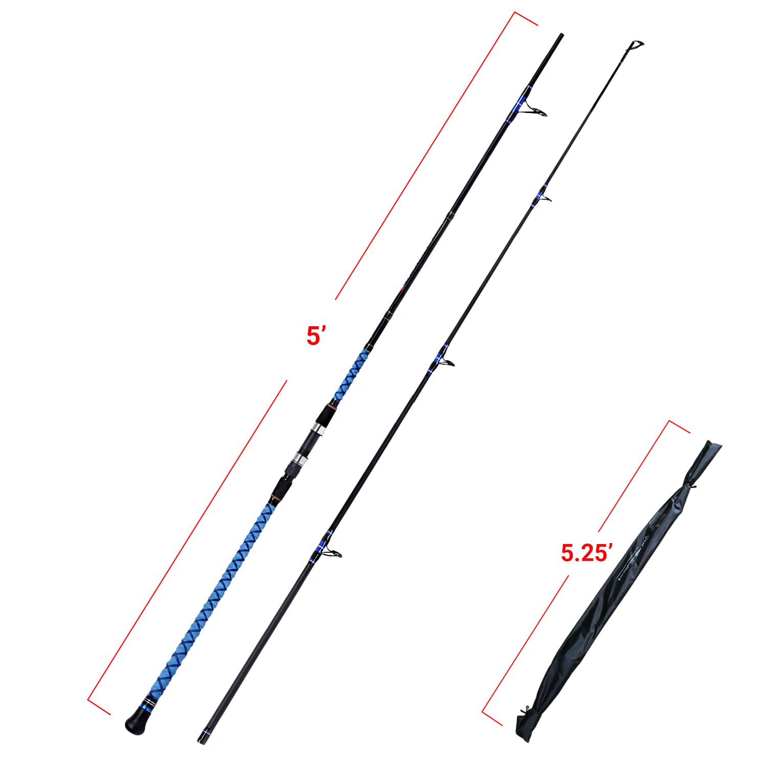 Lot De 6 Blanks Carbone IM6 180 Cm – Pour Canne à Pêche Mouche/lancer, Jointure Spigot, Occasion