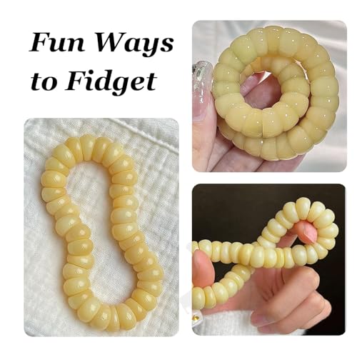 Image of Fidget Bracelet for Women Anxiety Bodhi Seeds Beaded Bracelets, Zen Fidget Stretch Bracelet Alleviate Anxiety Stress