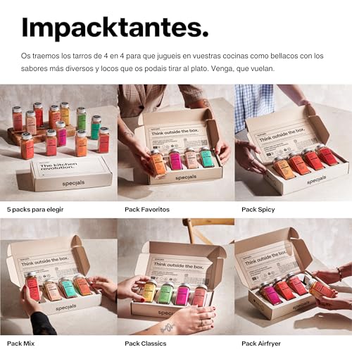 Set de Especias Gourmet para Cocinar Specials Foods - Sazonador con Curry, Ajo, Cayena para Pescado, Cerdo, Pollo y Verduras (Pack Airfryer) - imagen 8