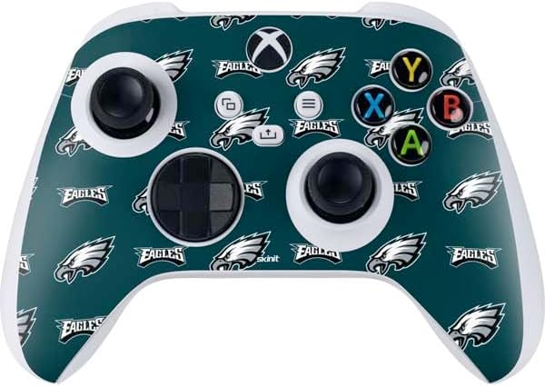 Skinit Decal Gaming Skin Compatible with Xbox Series S Controller - Officially Licensed NFL Philadelphia Eagles Retro Logo Design
