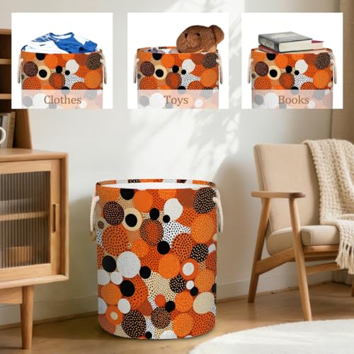 Paniers de rangement pliables à poignées pour transporter le linge lourd - 6