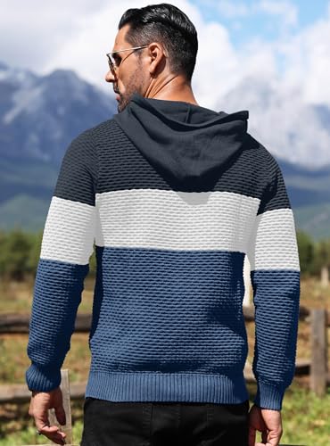 Image of HYPESTFIT Men's Hooded Sweatshirt, Regular Fit, Textured Fabric