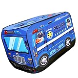 Chosertory Spielzelt Kinder Zelt Spielhaus Spielhöhle Indoor Outdoor Leichtes Polyester für Gemeinsames Spielen Lesen Haustierbereich Partys Zuhause Kinderg, Polizei Auto, 114x73x73cm