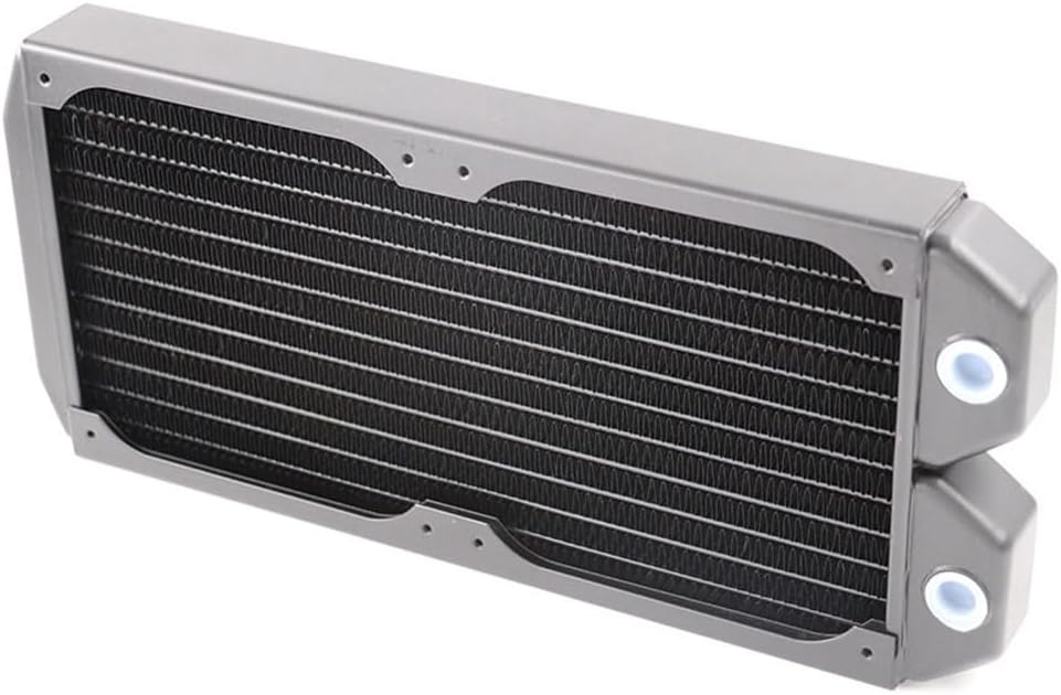 240mm Computer Radiator 12 Tubes Copper Water Cooling Cooler for CPU Heat Sink Liquid Heat Exchanger Dual G1/4 Thread