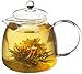 GROSCHE Munich Glass Infuser Teapot with included tea infuser, 1250 ml (42 fl oz) capcity