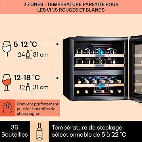 Vinsider 36 Edition Cave À Vin 2 Zones Réfrigérées 5 22 °c 85 Acier Inoxydable - vue 3