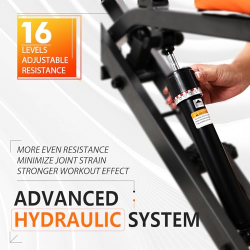 Niceday Hydraulic Squat Machine for Home, Compact Squat Assist Trainer with 44LBS Resistance Bands, 16 Levels of Resistance, Easy Setup & Foldable Exercise Equipment, Glute & Leg Trainer Machine
