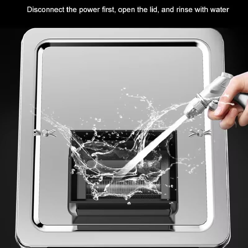 Fully Automatic Meat Slicer,750W Commercial Meat Slicer 3mm Blade Restaurant Food Slicer Stainless Steel,Easy to Clean, for Kitchen Restaurant Supermarket