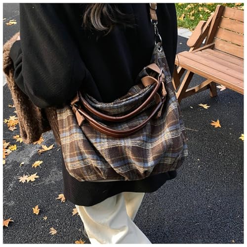 Trendy Corduroy Hobo Bags Women Crescent Crossbody Purse Slouchy Satchels Shoulder Bag Travel Top-handle Tote Handbag3