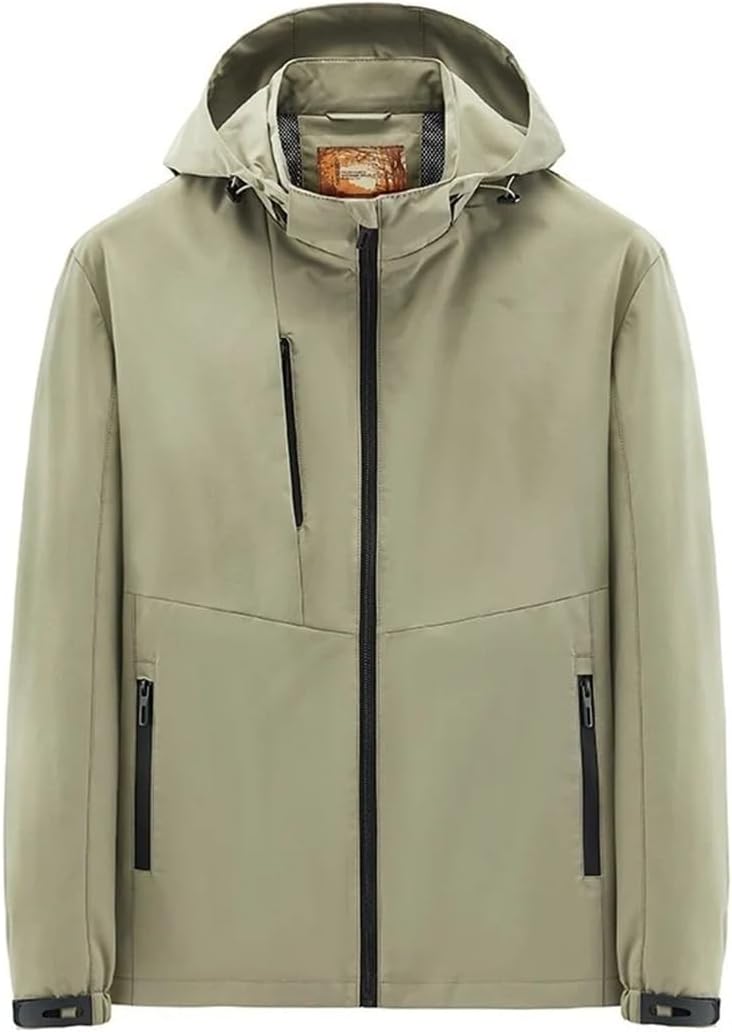 Men Winter Outdoor Heating Jackets Sweatshirt Military Uniform Parka Techwear Military Windshield Outdoor Khaki XXXL