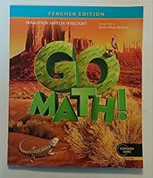 Go Math! Grade 5 Teacher Edition Chapter 2: Divide Whole Numbers B01FIZGDXE Book Cover