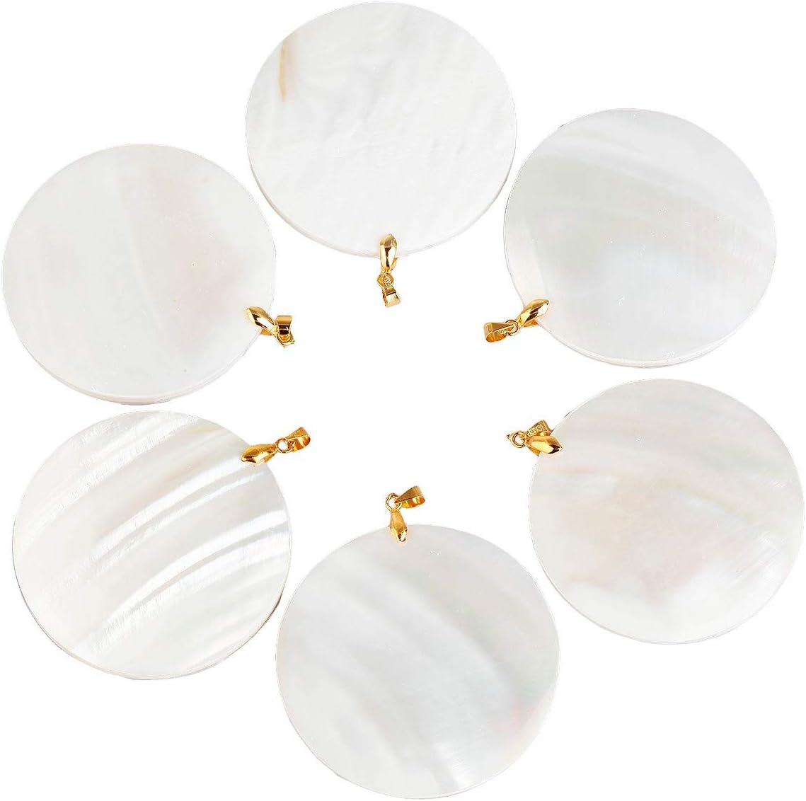 TUMBEELLUWA Sea Shell/Abalone Shell Pendant Necklace for Women, Pendant with 19.5" Chain - Image 3