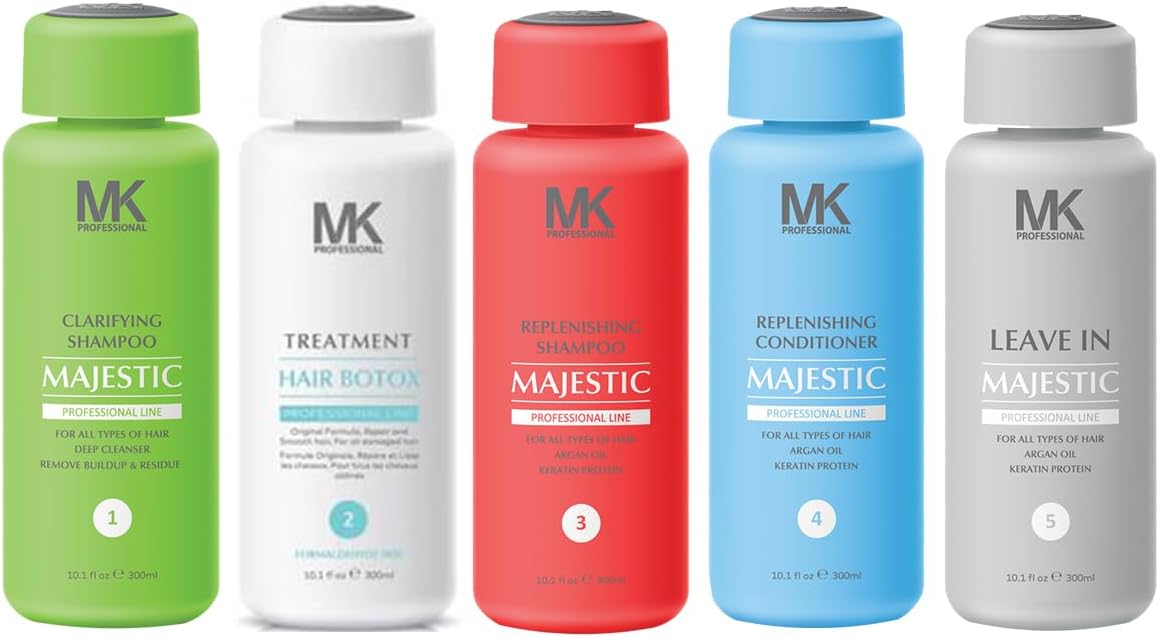 MK Hair BTX straightening Smoothing Treatment Complete Kit, 300 ml