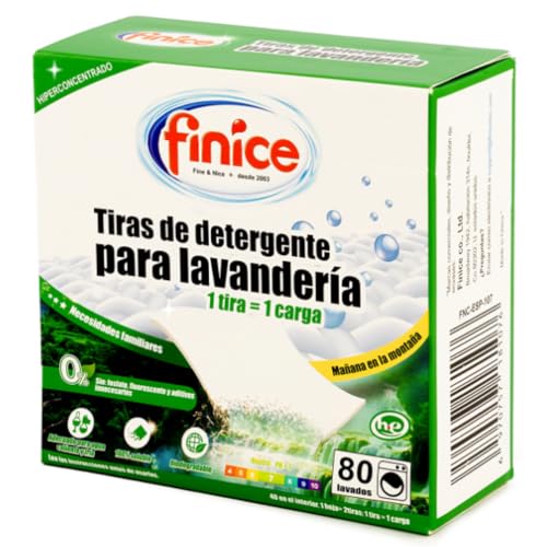 Detergente Ecológico en Tiras para Lavadora (80 Lavados) | Sin Disruptores Endocrinos | Limpieza Profunda | Sin Plásticos | Libre de fosfatos, lejía y parabenos | Ropa Blanca y de Color | VAMZ Shop