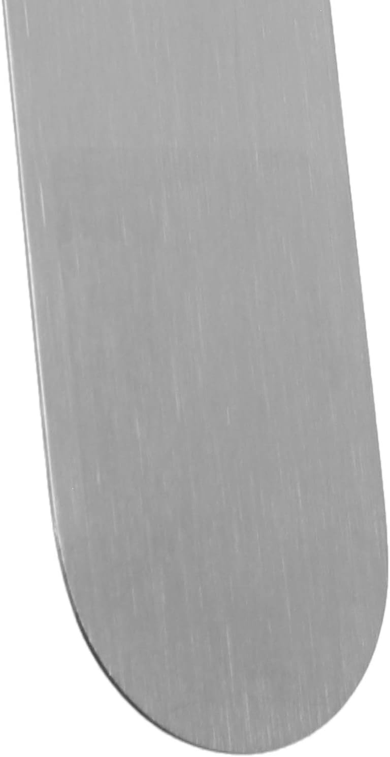 Mercer Culinary Offset Spatula, 8 Inch, Stainless Steel, 8" x 1 3/8" (20.3 x 3.5 cm), Black