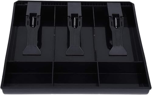 Miniatura 8 de Bandeja de inserción de cajón de efectivo, caja registradora de moneda, organizador de moneda, estuche de almacenamiento portátil con clip de