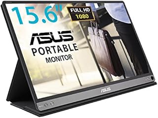 ASUS ZenScreen MB16AC 15.6 Inch USB Type-C Portable Monitor, FHD (1920x1080), IPS, Flicker free, Low Blue Light, TUV certified, Compatible with USB Type-A