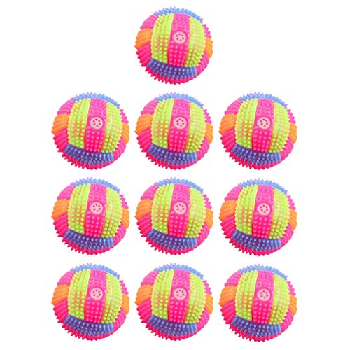 TOYANDONA 10 peças de mini voleibol, bolas de vôlei, bolas interativas com diâmetro de 6,5 cm
