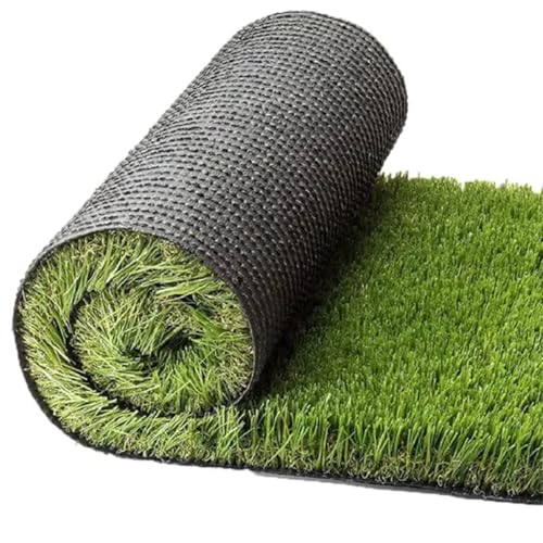 EffeDecor - Erba Sintetica Effetto Realistico Tappeto Prato Sintetico Manto Erboso 35mm con Fondo Drenante Ideale per Piscina,Terrazzo,Aree Giochi,Viali,Decorazioni o Balconi (1 x 1 mt)