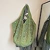 Muteitt Sac fourre-Tout en Crochet pour Femme, Sac de Plage d'été en Maille, Grand Sac tricoté, Sac à Main tissé à bandoulière, Sac Hobo esthétique pour Les Vacances #3