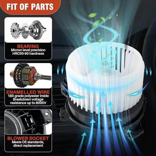 Image of AC Blower Motor 700333 fit for Acura RDX 19-24, TLX 21-23, for Subaru Outback 20-24, Impreza 17-23, Legacy 20-24, Crosstrek 18-23, for Honda CR-V 17-24, HR-V 23-25, Civic 22-24, Odyssey 18-25